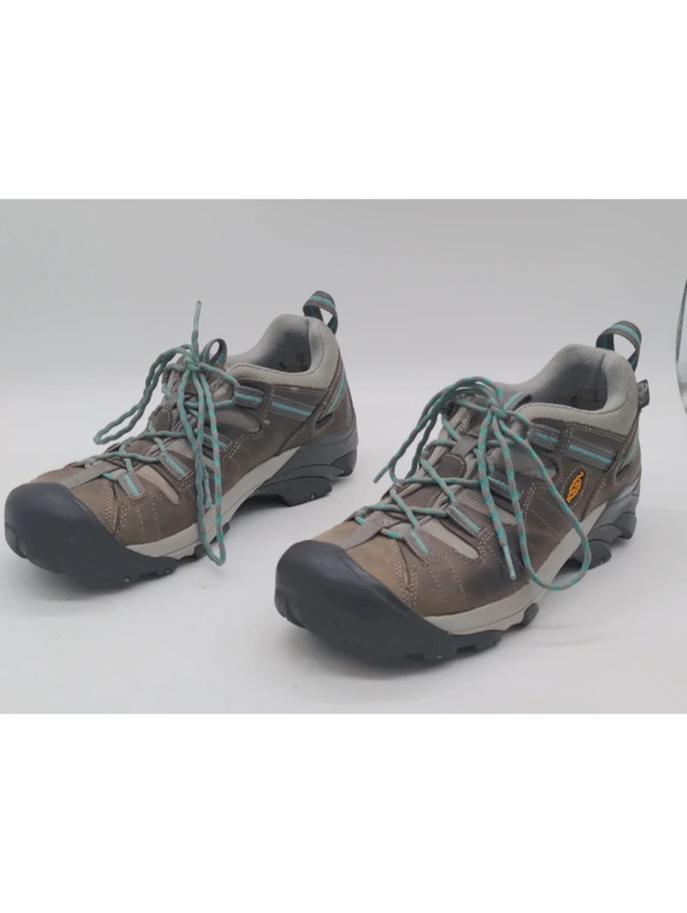 KEEN Targhee II Waterproof Hiking Shoes Women 9.5 Brown Teal